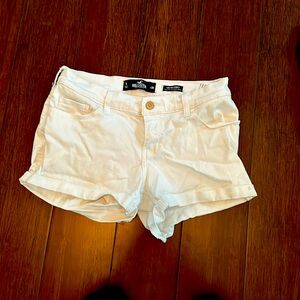 White Hollister Jean Shorts